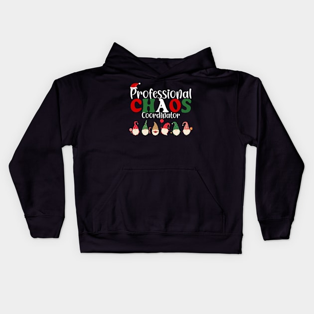 Chaos Coordinator School Teacher Funny Christmas Kids Hoodie by AimArtStudio